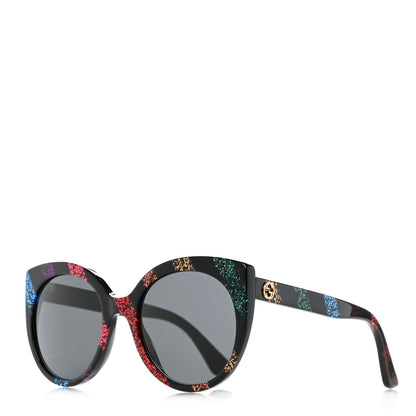 Gucci Glitter Acetate Cat Eye Sunglasses GG0325S Black 1 of 7