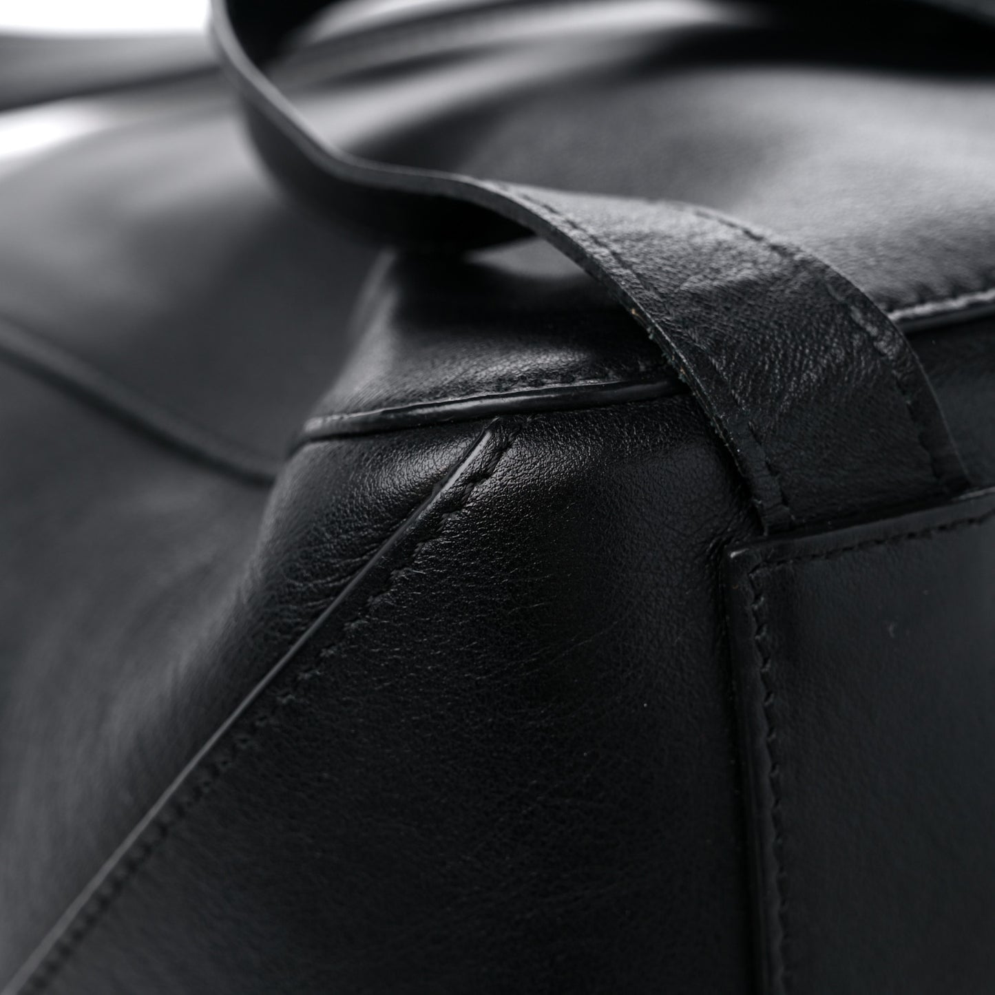 Calfskin Large PS Courier Backpack Black