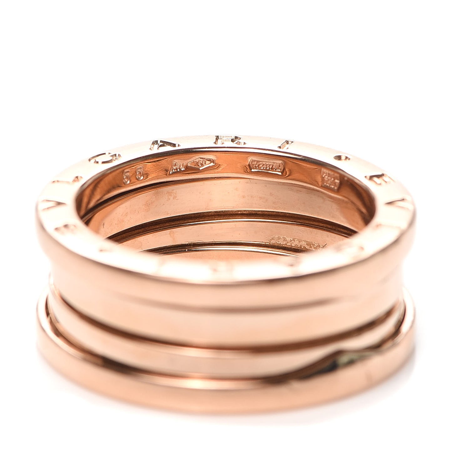 18K Rose Gold B.Zero1 Three-Band Ring 55 7.25