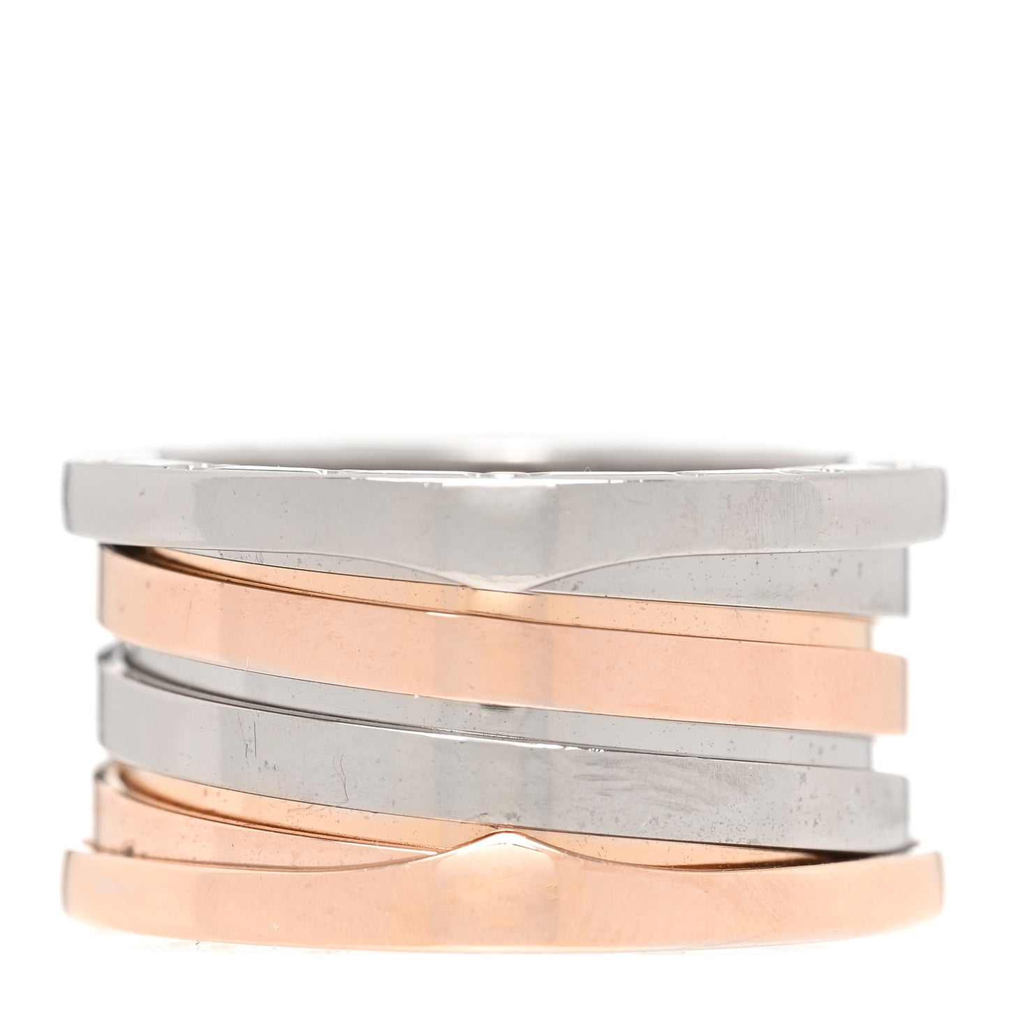18K Rose White Gold B.Zero1 Four-Band Ring 54 7