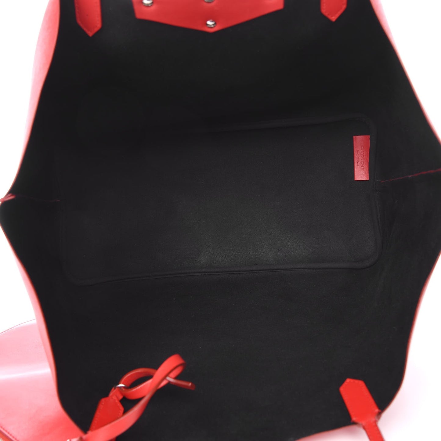 Textured Coated Canvas Bambi Print Large Antigona Tote Red