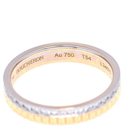 Boucheron 18K Yellow White Gold Diamond Quatre Radiant Wedding Band Ring 54 7 4 of 4