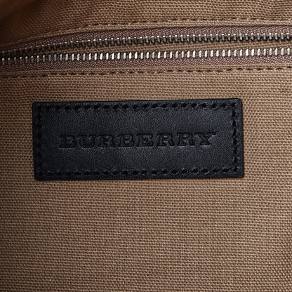 Burberry Grainy Calfskin Medium Check Ashby Hobo Black 7 of 9
