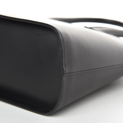 Mansur Gavriel Calfskin Top Handle Rounded Bag Black Flamma 8 of 11