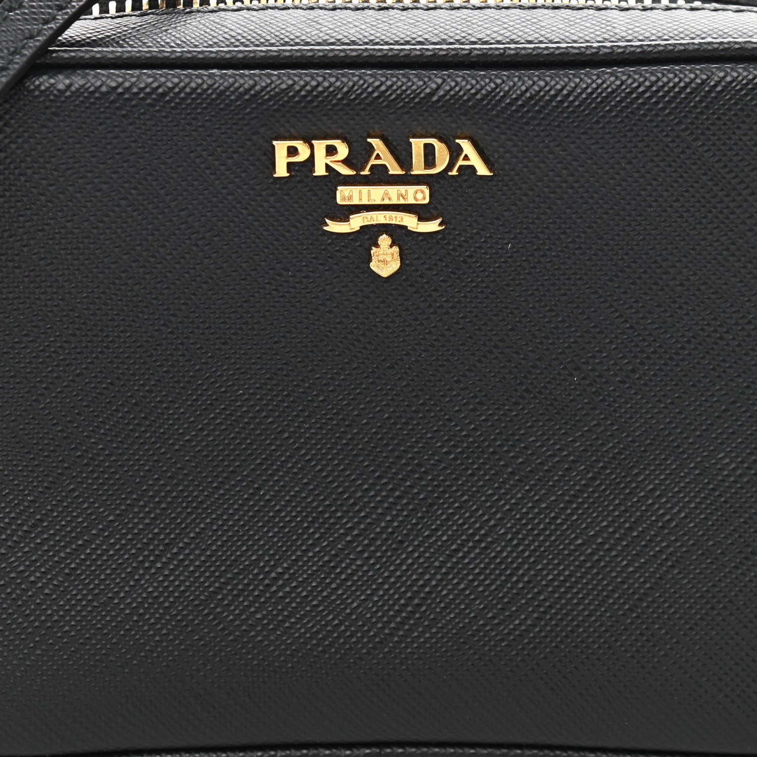 Prada Saffiano Mini Camera Crossbody Bag Black 6 of 9