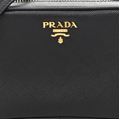 Prada Saffiano Mini Camera Crossbody Bag Black 6 of 9