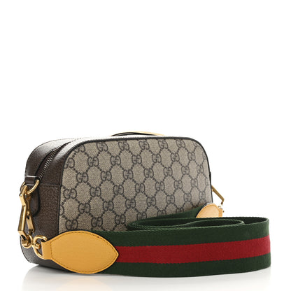 Gucci GG Supreme Monogram Web Neo Vintage Shoulder Bag Beige New Acero Crop 3 of 11