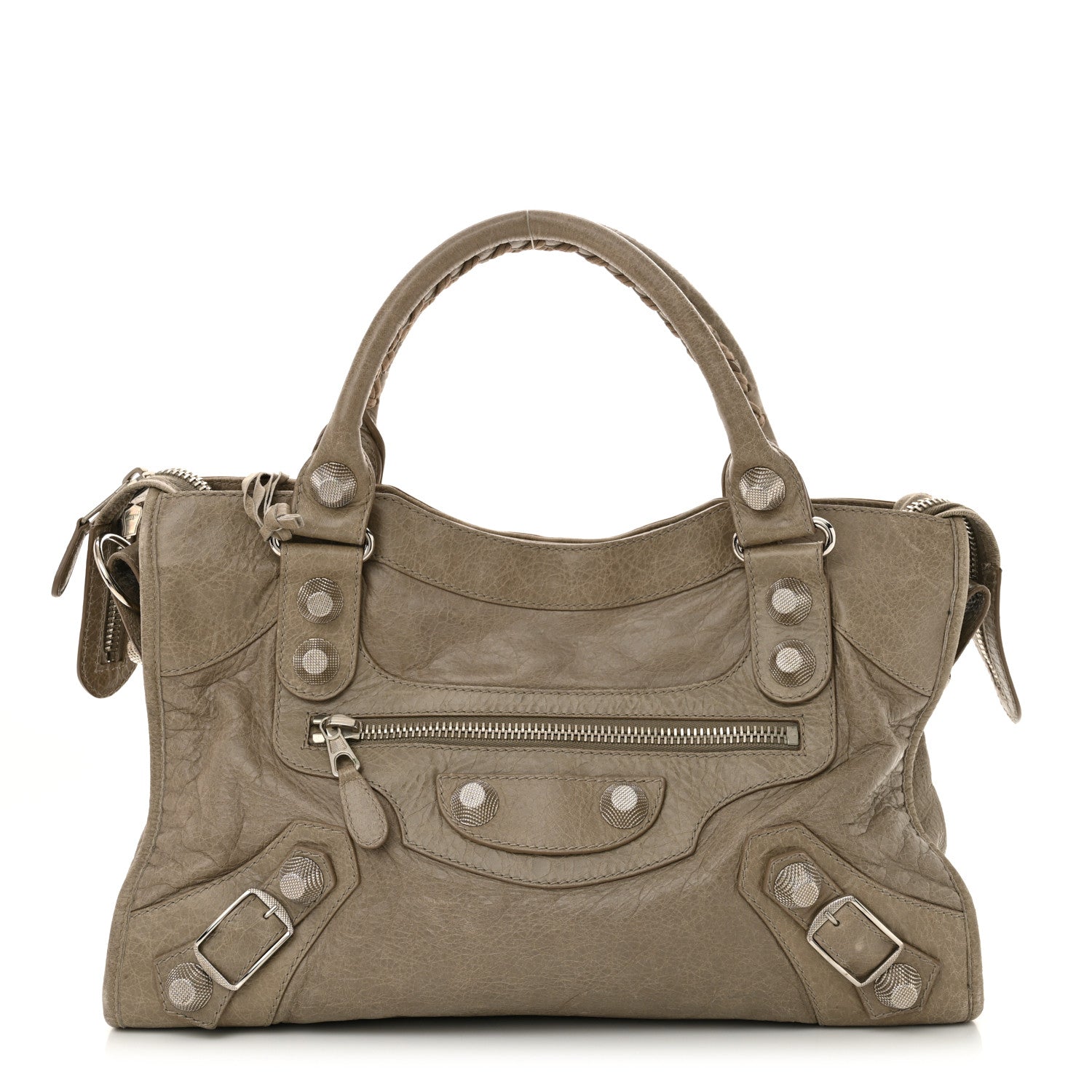 Balenciaga Agneau Giant 21 Silver Hardware City Papyrus 1 of 12