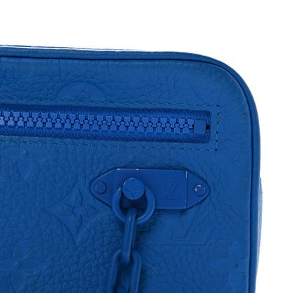 Louis Vuitton Taurillon Monogram Pochette Volga Blue 7 of 11