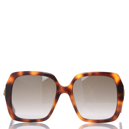 Gucci Acetate Square Frame GG0096S Sunglasses Tortoise 3 of 6