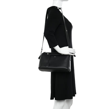 Fendi Vitello Dolce Medium By The Way Boston Bag Black 2 of 11