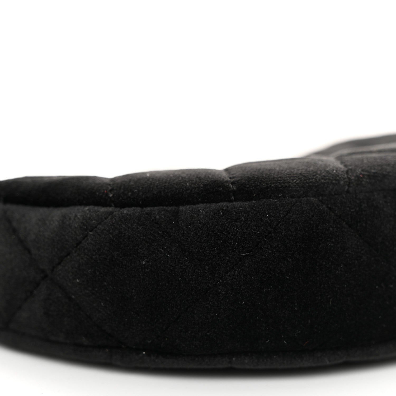 Chanel Velvet Crystal Quilted Chain Hobo Black 10 of 11