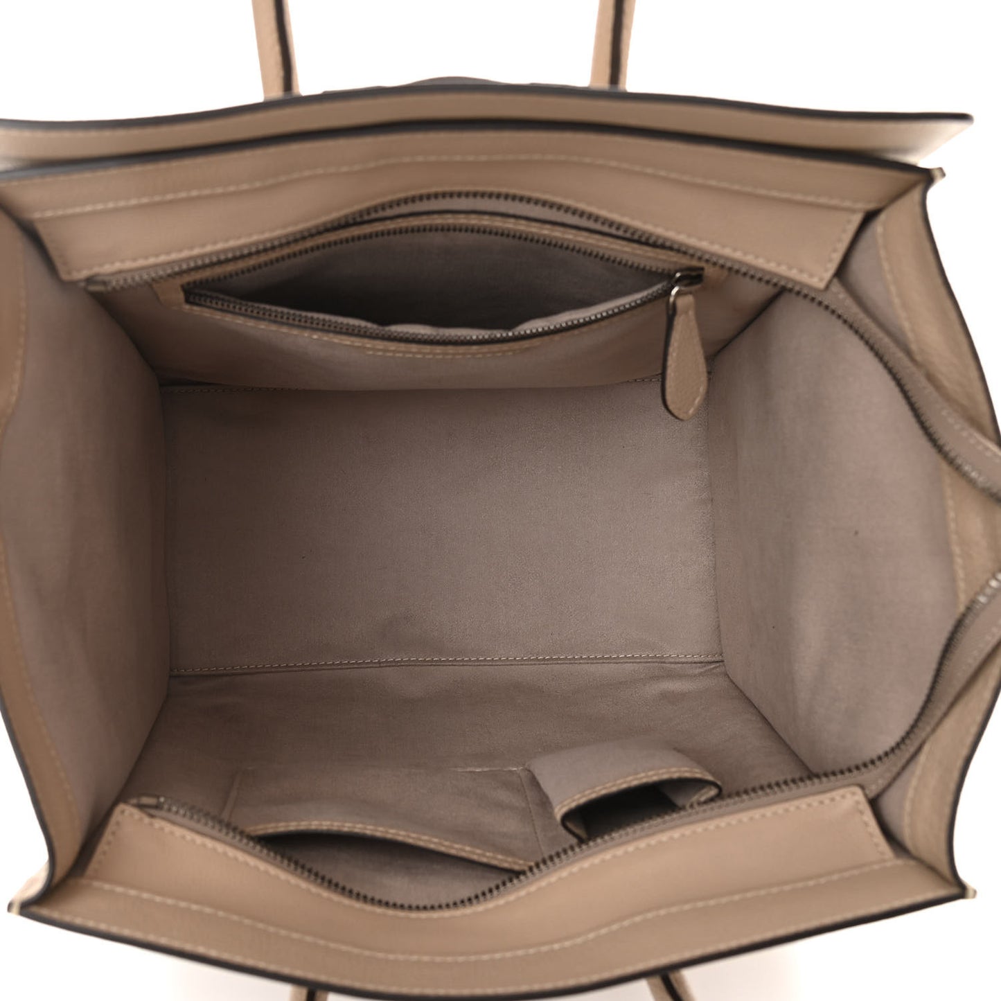 Drummed Calfskin Mini Luggage Dune