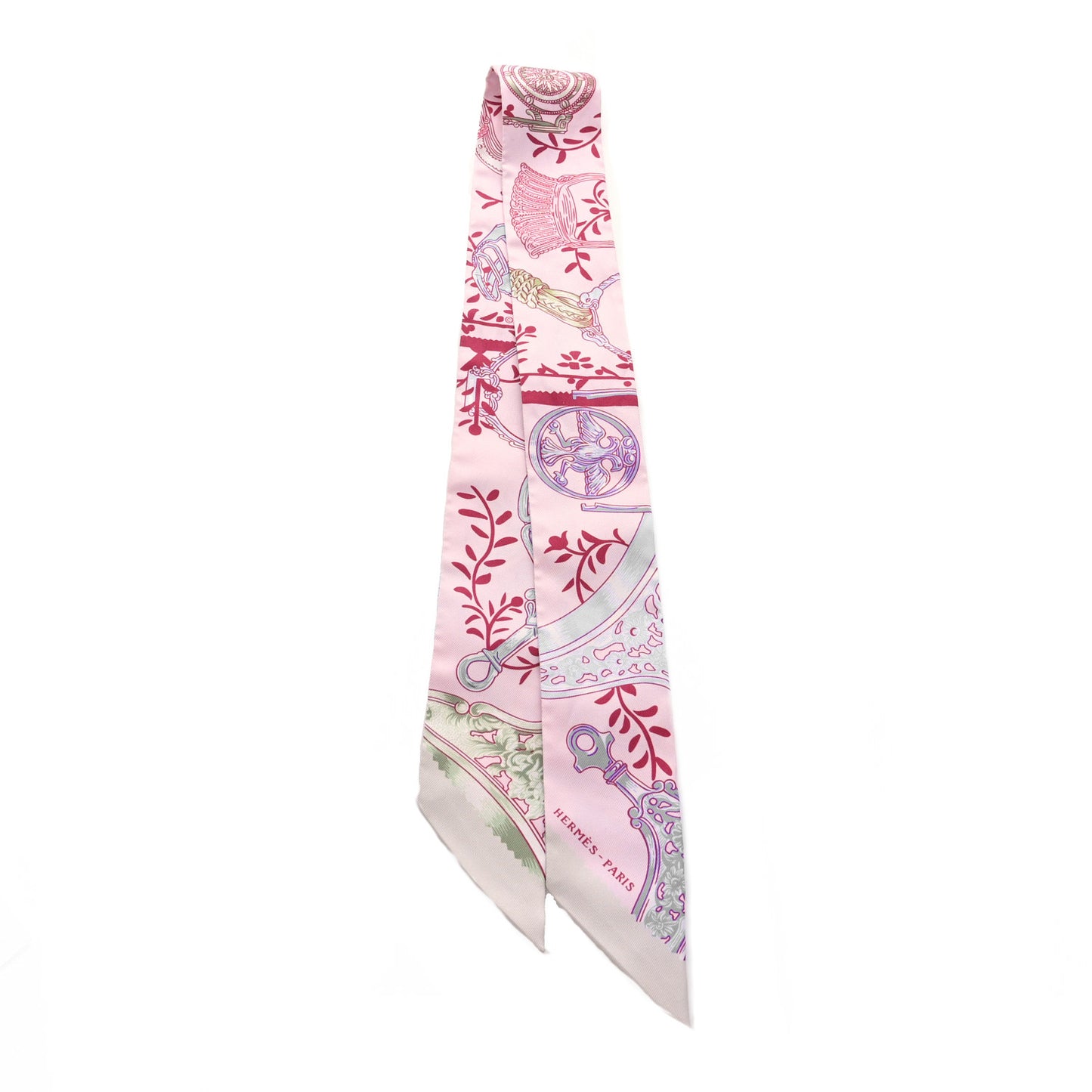 Silk Etriers Remix Twilly Rose Pale Bordeaux