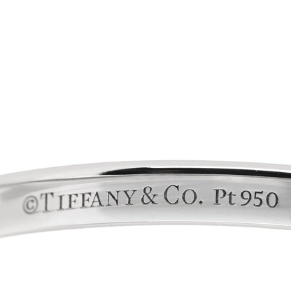 Tiffany Platinum Diamond .22ctw Soleste Half Circle Band Ring 58 8.25 4 of 5