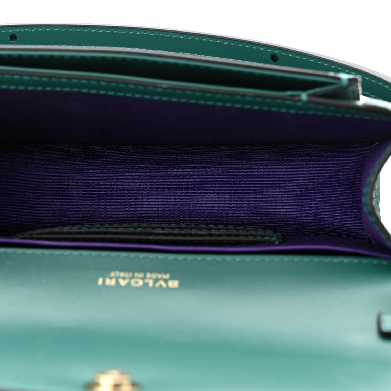 Bulgari Calfskin Serpenti Forever East West Shoulder Bag Emerald Green 5 of 10