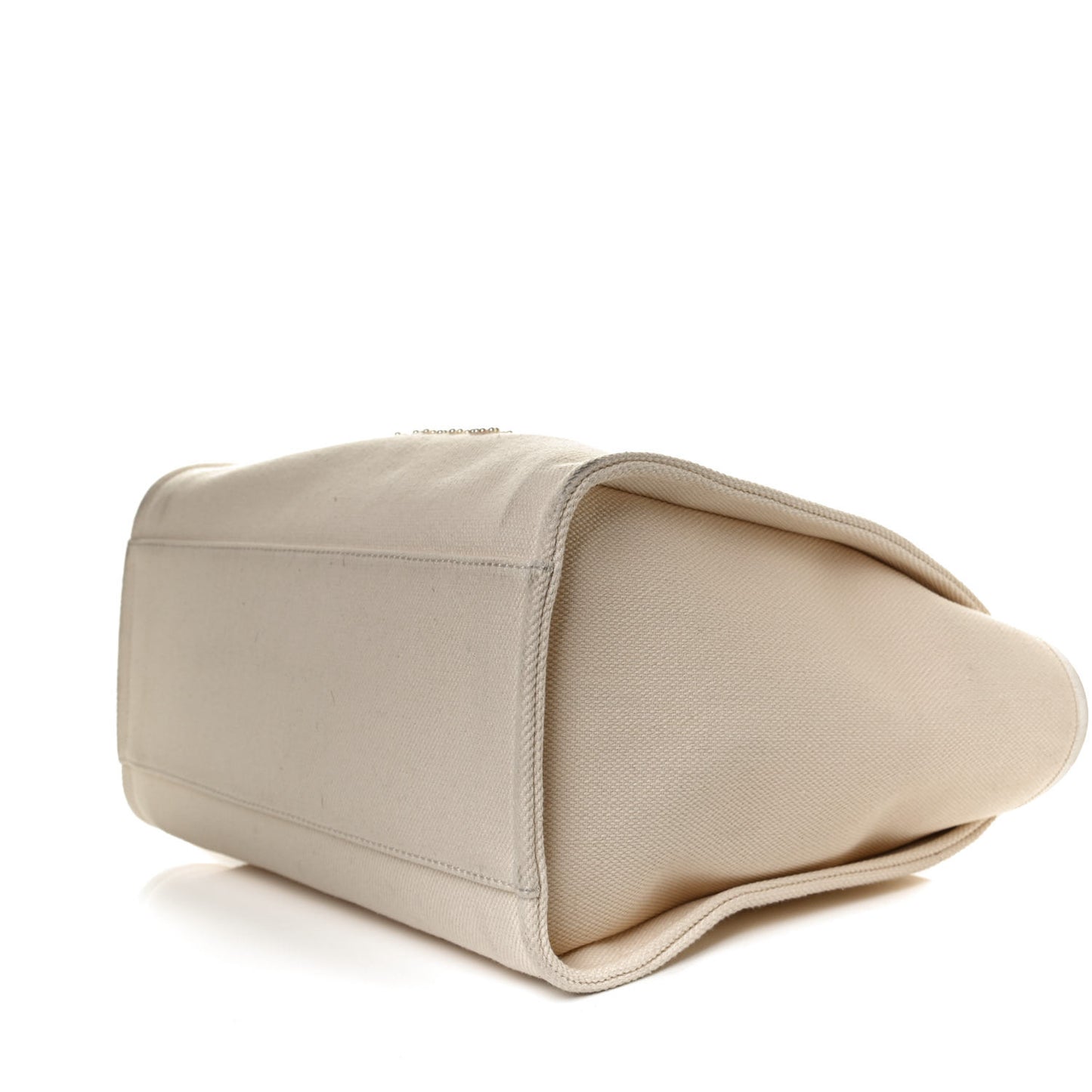 Canvas Pearl Medium Deauville Tote Ecru Beige