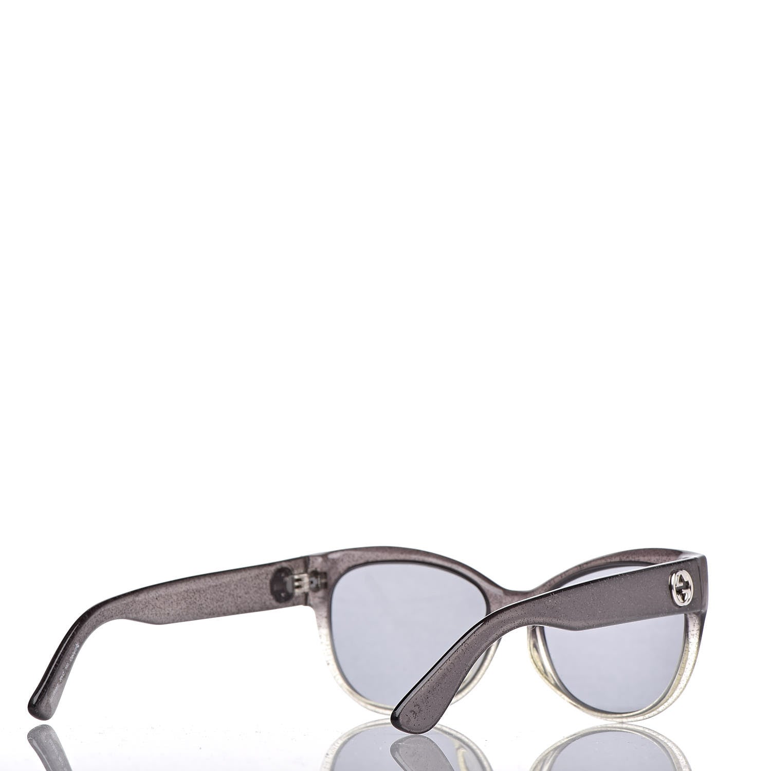 Gucci Glitter Cat Eye Optyl Sunglasses GG 3838F Grey Silver 4 of 9