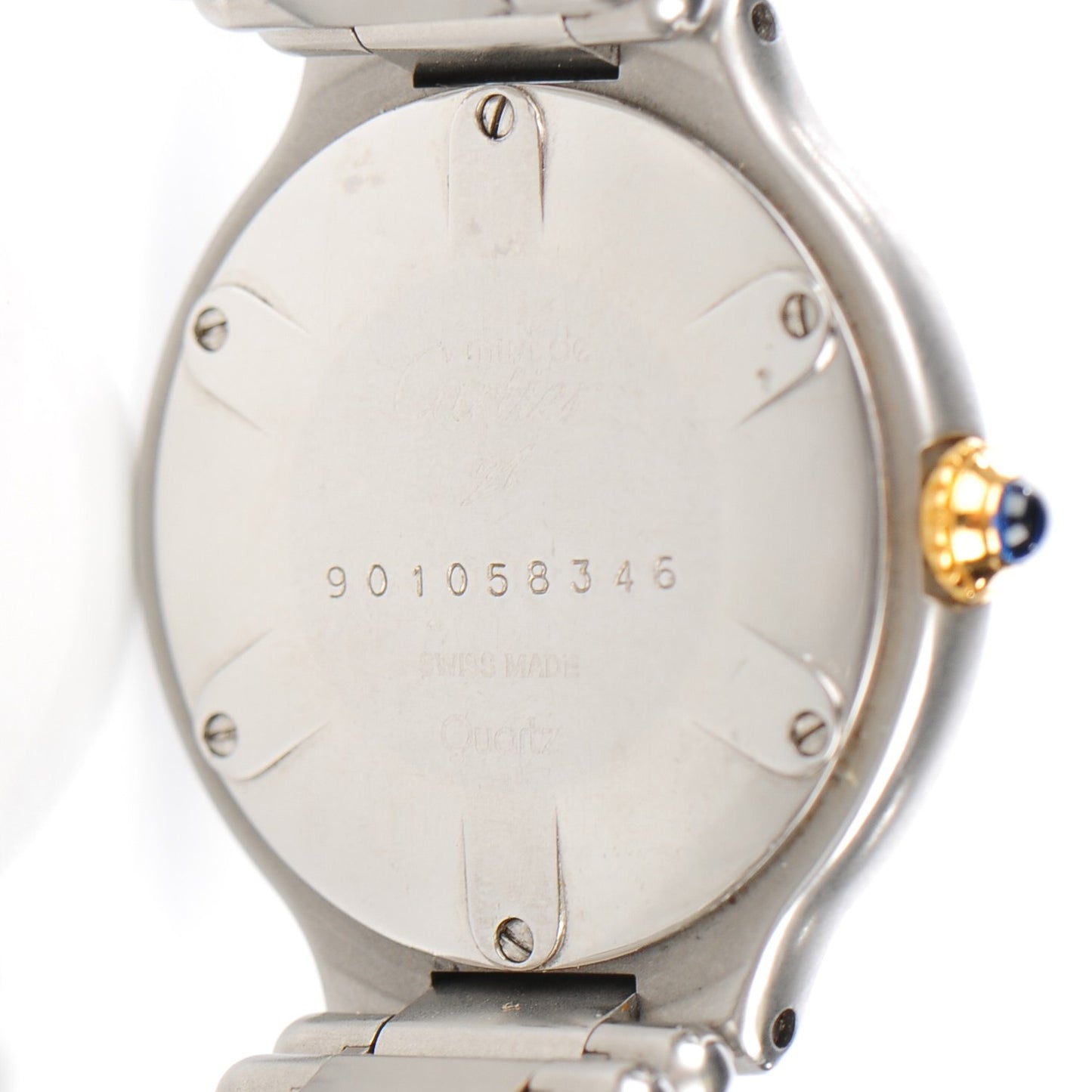 Stainless Steel 18K Yellow Gold 28mm Must De 21 Watch
