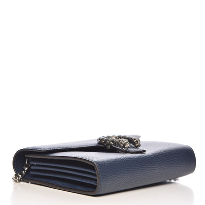 Gucci Dollar Calfskin Crystal Mini Dionysus Chain WalletCalfskin Mini Dionysus Chain Wallet Blue Agata Black Diamond 4 of 11
