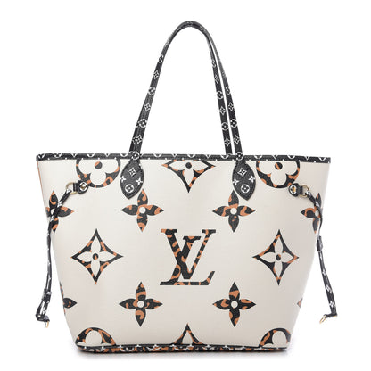 Louis Vuitton Monogram Giant Jungle Neverfull MM Ivory 1 of 9