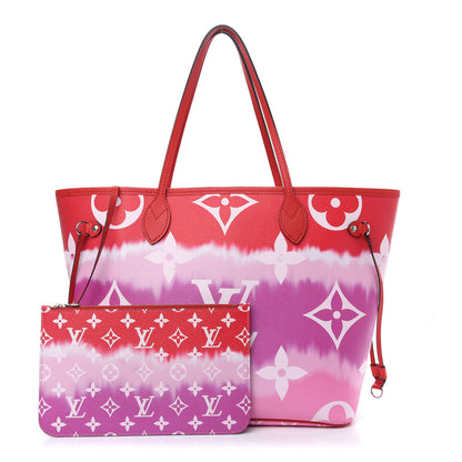 Louis Vuitton Monogram Escale Neverfull MM Rouge 1 of 15
