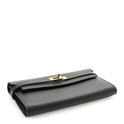 Hermes Epsom Kelly Longue Wallet Black 4 of 8