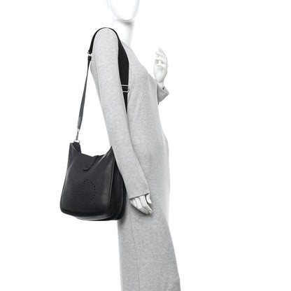 Hermes Taurillon Clemence Evelyne III PM Black 2 of 10