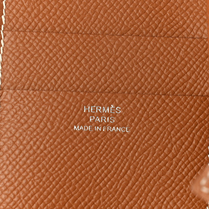 Hermes Epsom Tri-Fold Compact Bearn Wallet Gold 6 of 7
