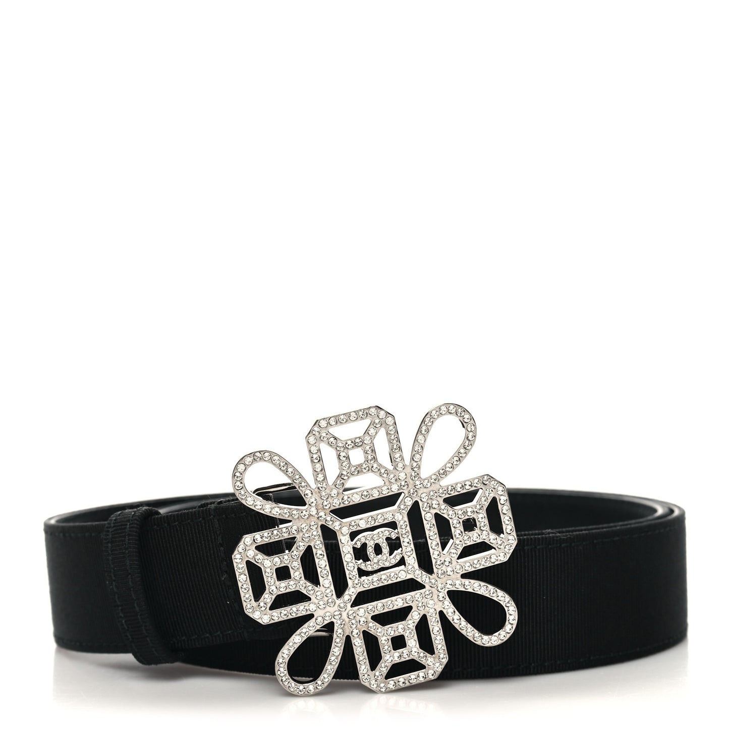 Grosgrain Crystal Belt 75 30 Black
