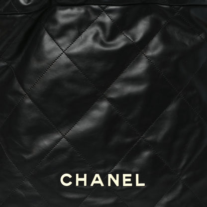 Chanel Shiny Calfskin Quilted Chanel 22 Backpack Black 8 of 10