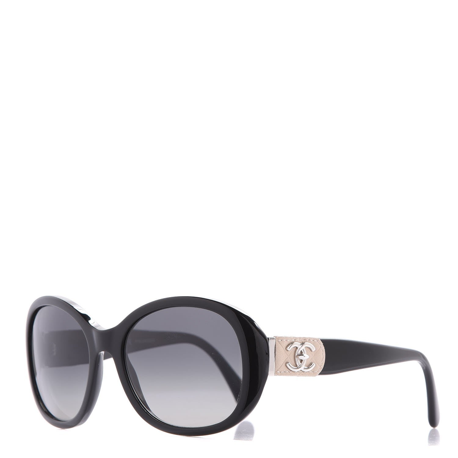 Chanel Acetate CC Turnlock Sunglasses 5235-Q Black Beige 1 of 7