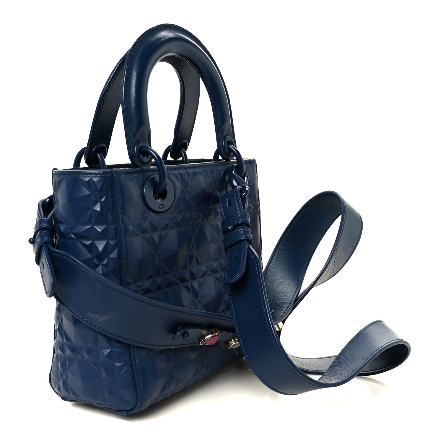 Christian Dior Calfskin Cannage Diamond Small My ABCDior Lady Dior