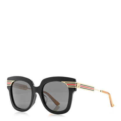 Gucci Acetate Square Frame Web Sunglasses GG0281SA Black 1 of 8