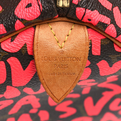 Louis Vuitton Monogram Graffiti Speedy 30 Fuchsia 6 of 11