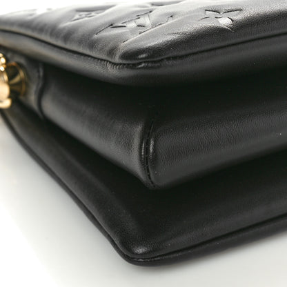 Louis Vuitton Lambskin Embossed Monogram Coussin BB Black 7 of 9