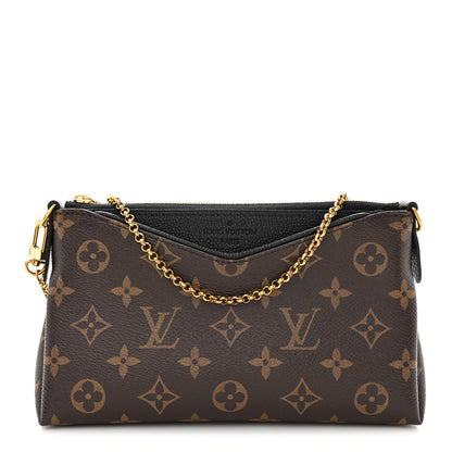 Louis Vuitton Monogram Pallas Clutch Black 1 of 10