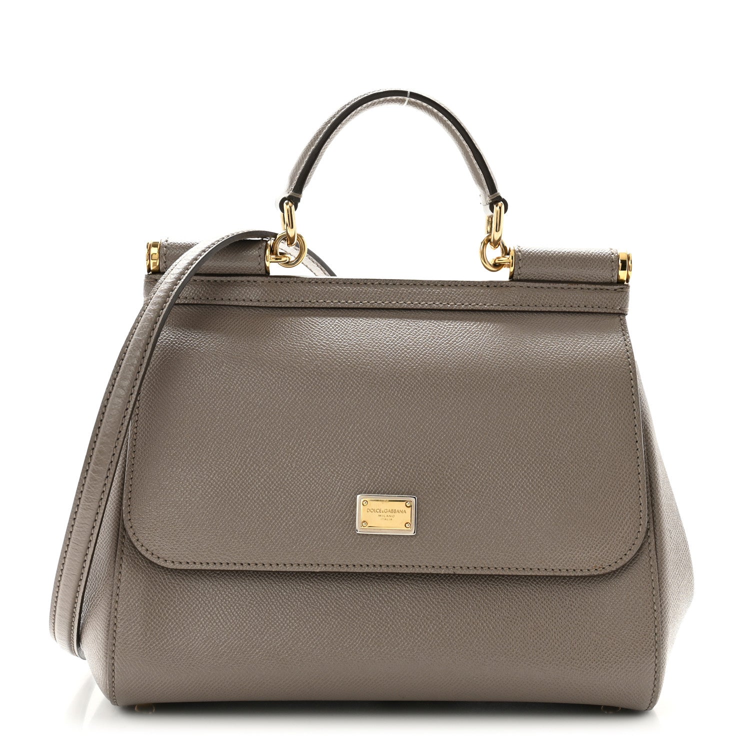 Dolce & Gabbana Dauphine Medium Miss Sicily Satchel Grey 1 of 15