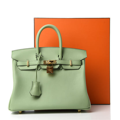 Hermes Swift Birkin 25 Vert Criquet 11 of 11
