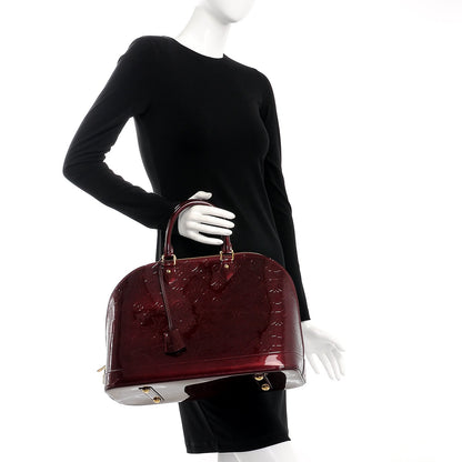 Louis Vuitton Vernis Alma GM Rouge Fauviste 2 of 10