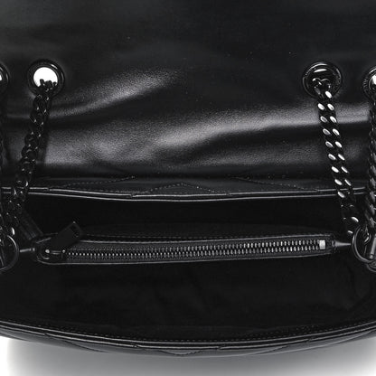 Saint Laurent Calfskin Y Quilted Monogram Medium Loulou Chain Satchel Black 5 of 9
