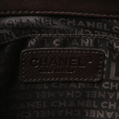 Chanel Lambskin Pleated CC Shoulder Bag Marron Fonce 6 of 10