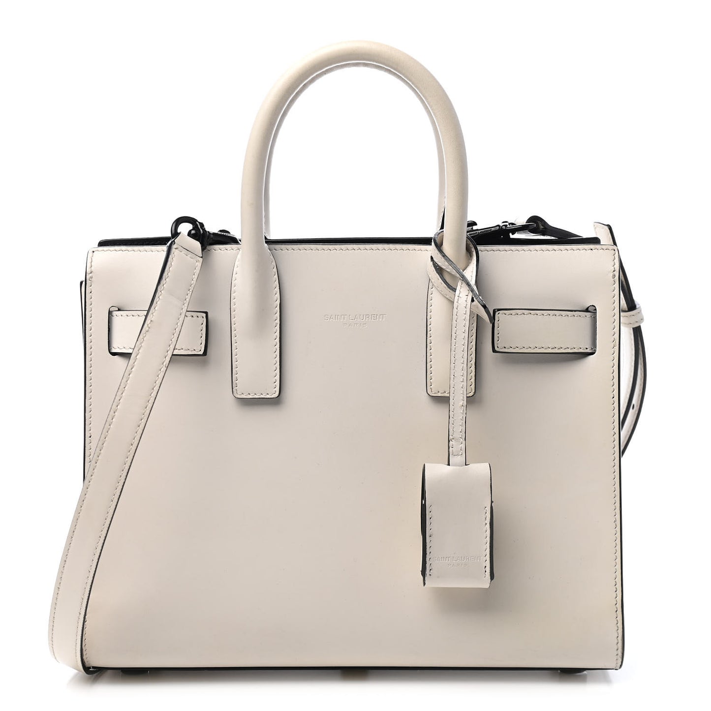 Grained Calfskin Nano Sac De Jour Porcellana Black