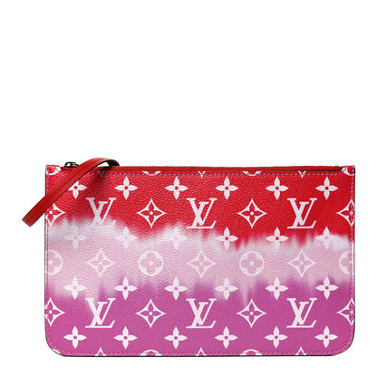 Louis Vuitton Monogram Escale Neverfull MM GM Pochette Rouge 1 of 8