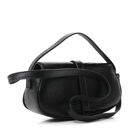 Celine Lizard Tabou Clutch On Strap Black 3 of 9
