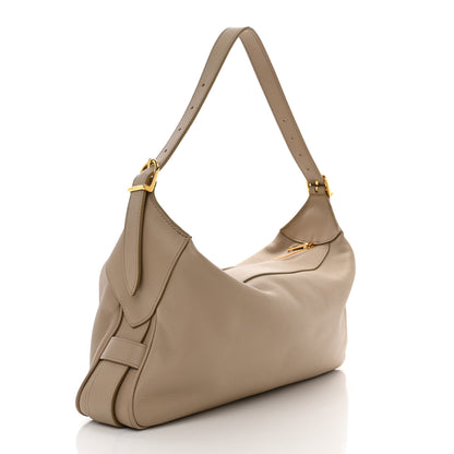 Celine Supple Calfskin Medium Romy Shoulder Bag Safari 3 of 9