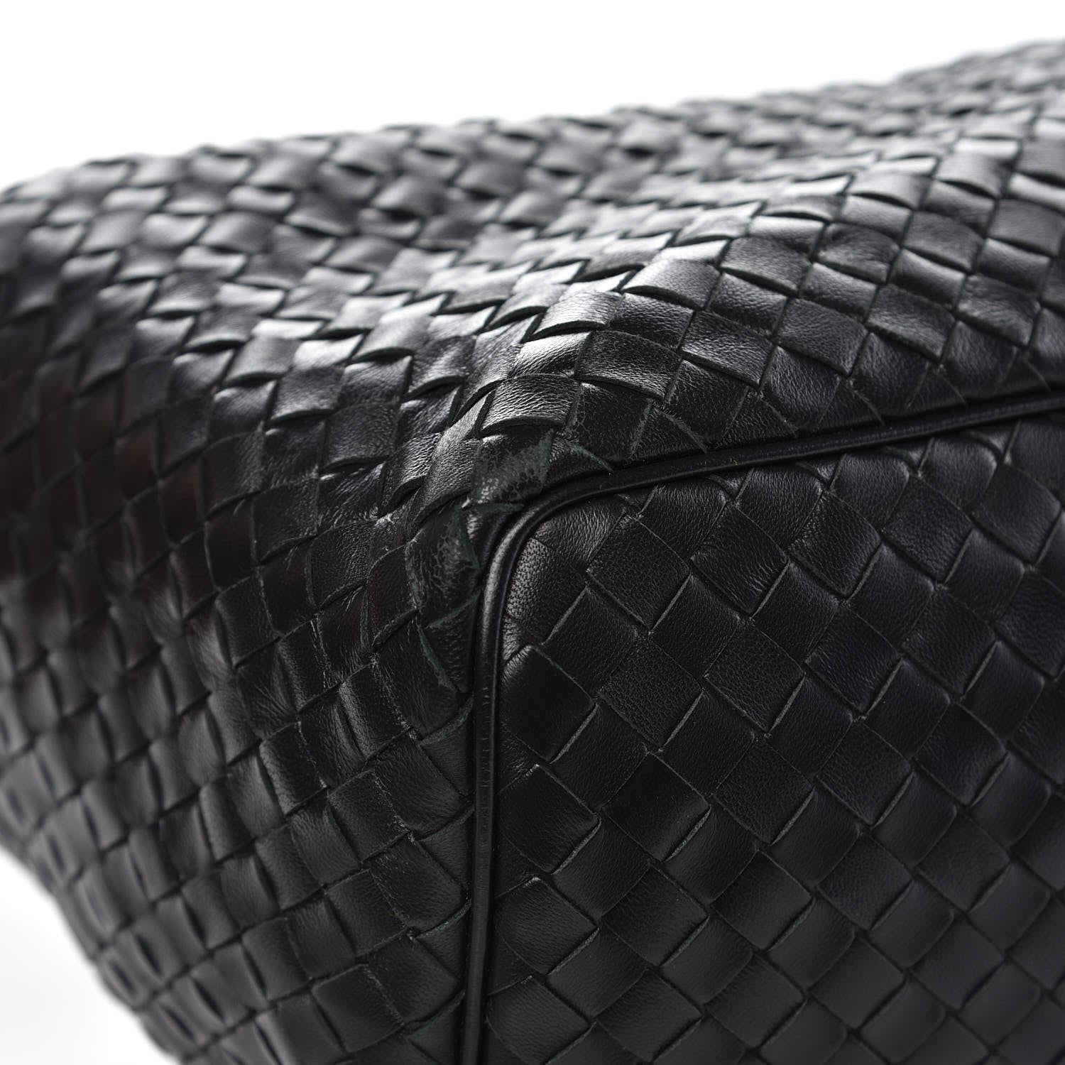 Bottega Veneta Nappa Intrecciato Shoulder Bag Black 9 of 17