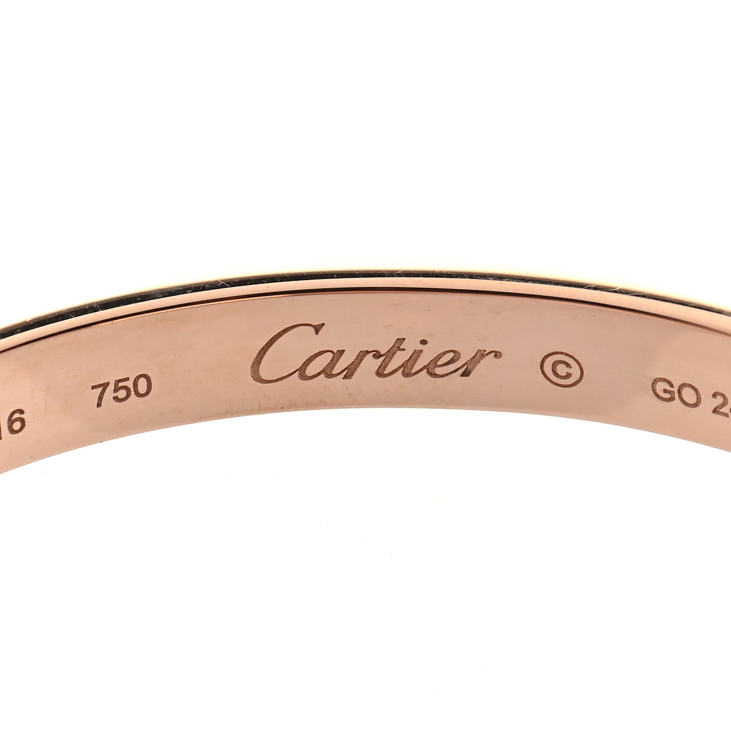 18K Pink Gold LOVE Bracelet 16