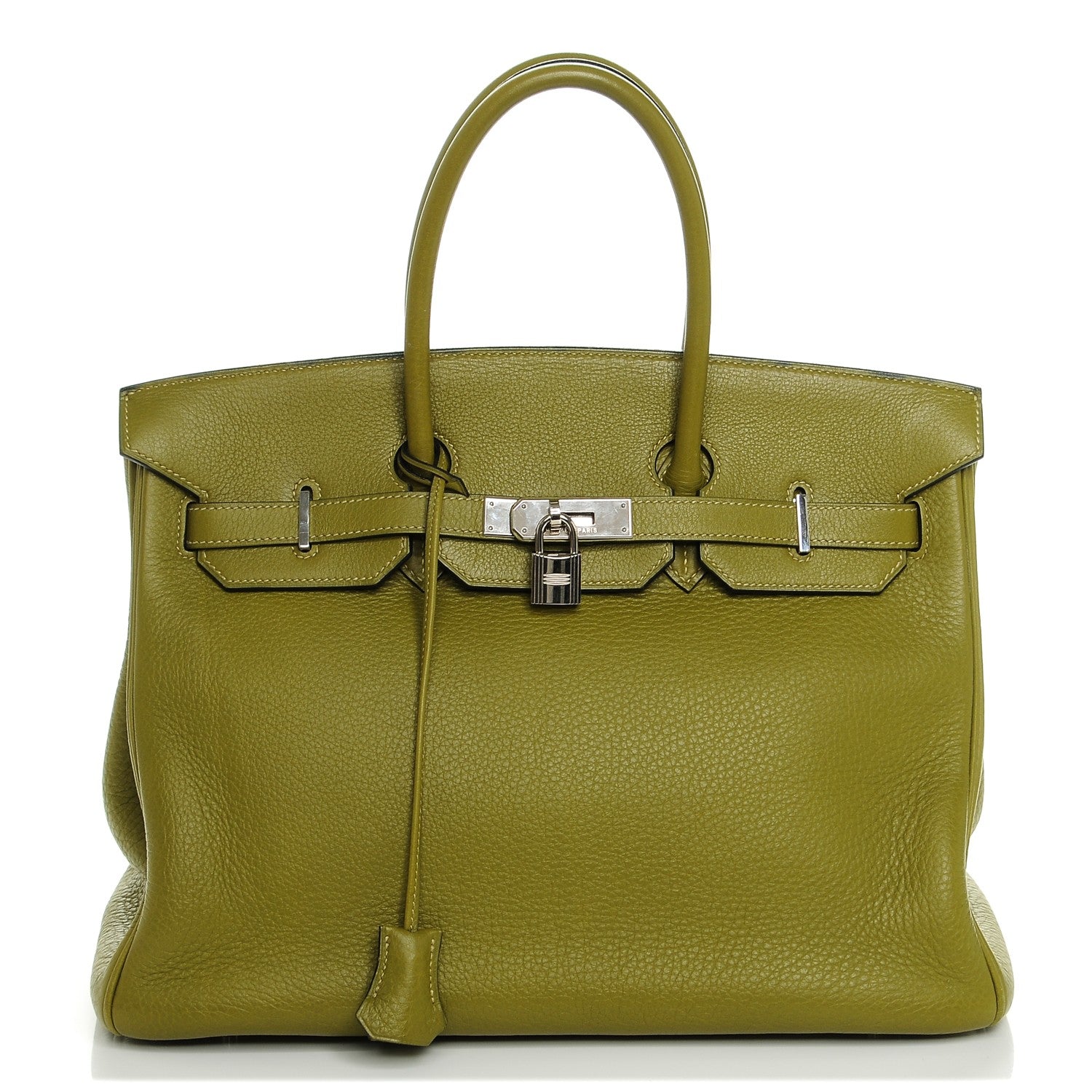 Hermes Taurillon Clemence BIRKIN 35 Vert Chartreuse 1 of 29
