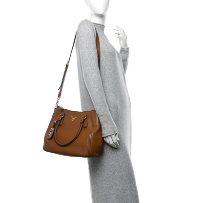 Prada Vitello Phenix Shoulder Bag Cannella 2 of 12